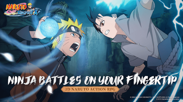Các trận chiến ninja nằm trong tầm tay bạn bằng cách tham gia game Naruto:SlugfestX