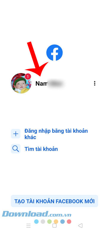 Đăng nhập lại tài khoản