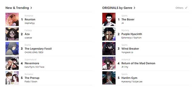 Dễ dàng khám phá các bộ truyện mới và hot trend