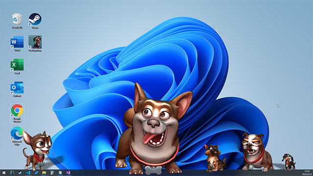 Hình nền cún cưng sinh động cho máy tính