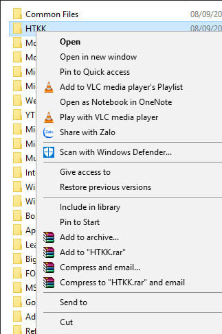 Nhấp chuột vào vào mục HTKK > Properties.