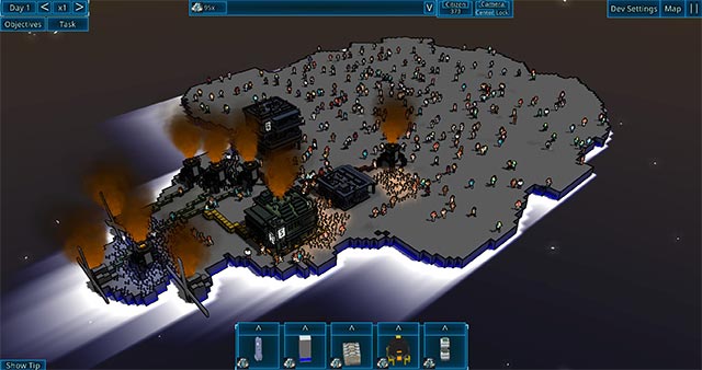 Nỗ lực sống sót trong vũ trụ khoa học viễn tưởng của Cyber Factories game