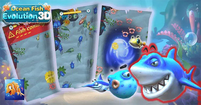 Ocean Fish Evolution 3D là trò chơi Cá lớn nuốt cá bé gây nghiện