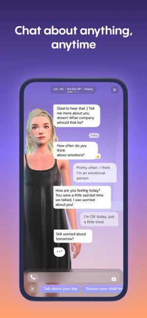 Chat với Replika mọi lúc, mọi nơi