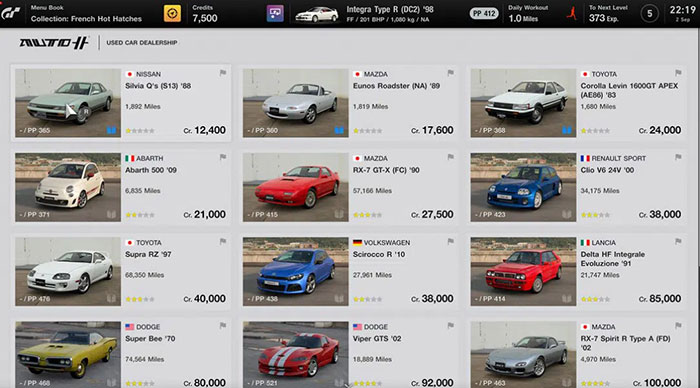 Gran Turismo 7 có hàng trăm chiếc xe hơi để người chơi thu thập