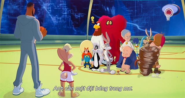 Space Jam 2 kết hợp phong cách live-action (người đóng) với các phân cảnh hoạt hình và kỹ xảo 3D