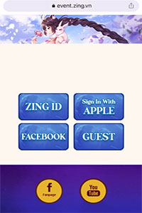 Chọn tài khoản đăng nhập