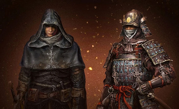 Lớp nhân vật Confessor và Samurai trong Elden Ring
