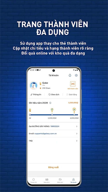Quản lý tài khoản thành viên