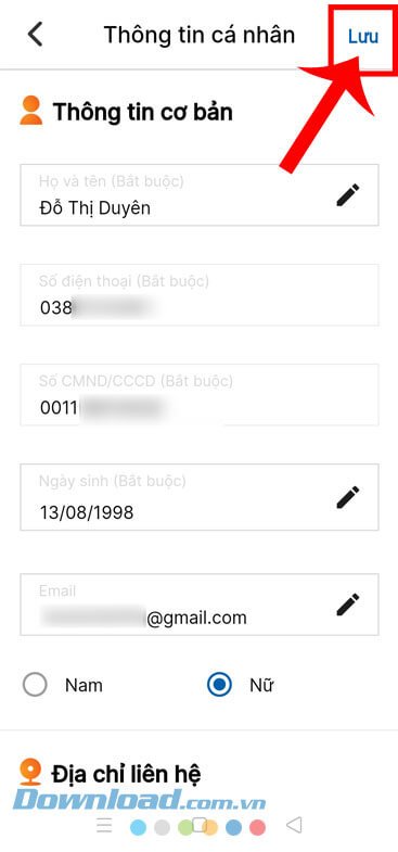 Nhập thêm thông tin