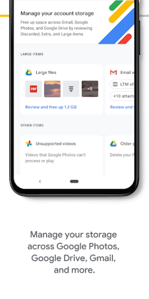 Quản lý không gian lưu trữ của bạn ở các tài khoản Google khác