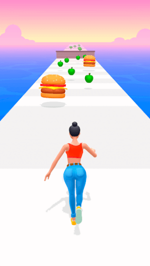 Điều khiển nhân vật tham gia đường chạy vui nhộn trong game Twerk Race 3D 