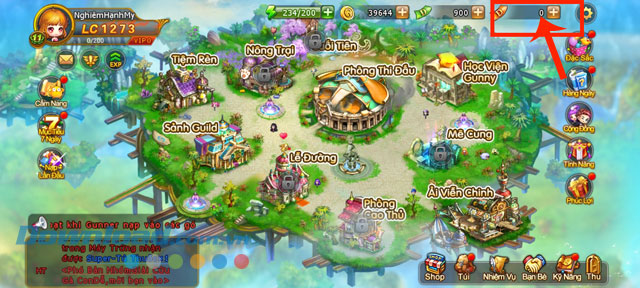 Nhấn vào biểu tượng dấu "+"