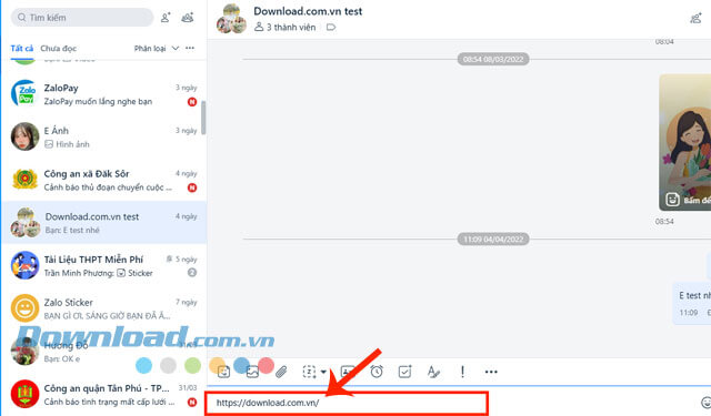 Đã tắt gợi ý link