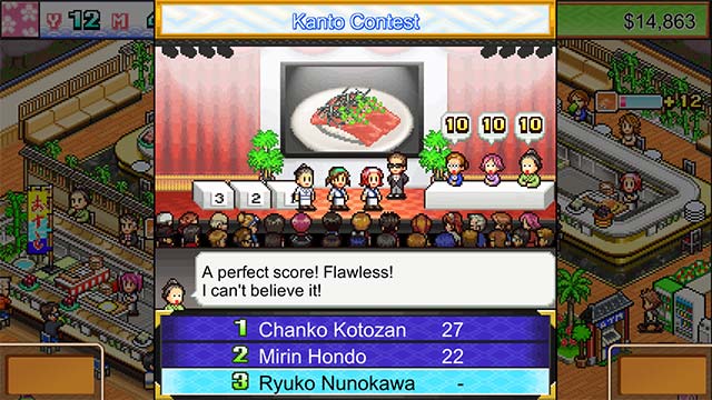 Tham gia các cuộc thi ẩm thực diễn ra trong The Sushi Spinnery game