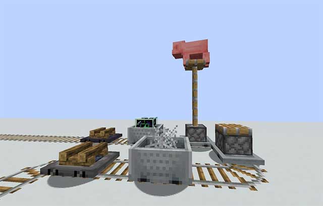More Minecarts and Rails Mod sẽ thêm vào game vô số đường ray đa dạng