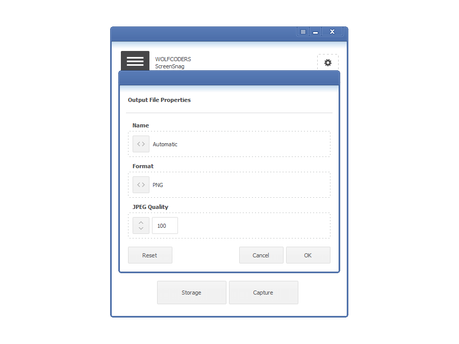 Tùy chọn lưu ảnh trên ScreenSnag