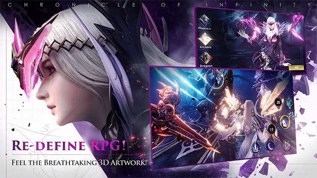 Chiêm ngưỡng đồ họa và hiệu ứng 3D tuyệt đẹp của Chronicle of Infinity 