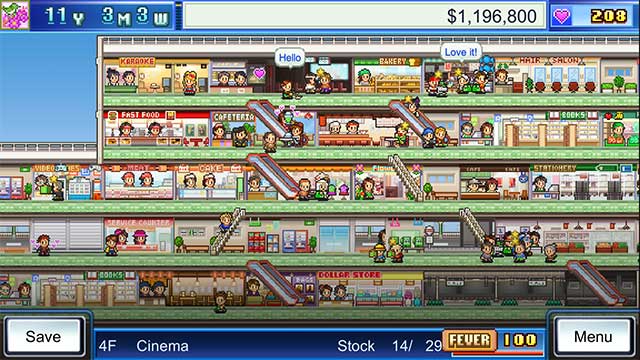 Thiết kế một trung tâm mua sắm lớn trong Mega Mall Story