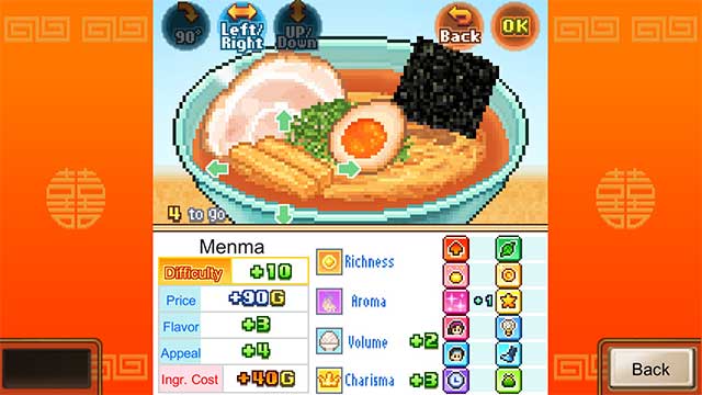 Sau khi chơi một thời gian, bạn sẽ có quyền tạo ra các món mì và súp của riêng mình