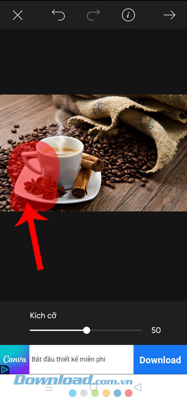 Vẽ vùng chọn của ảnh