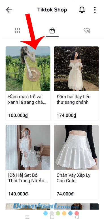 Tìm kiếm và chọn sản phẩm muốn mua