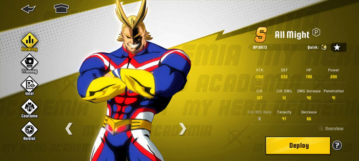 All Might là nhân vật mạnh nhất trong cả 2 chế độ