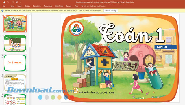 Tải giáo án điện tử thành công