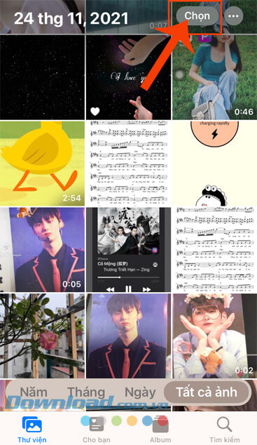 Ấn vào nút Chọn