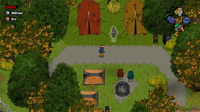Làm bạn và giúp đỡ các hồn ma lang thang trong Park Story game