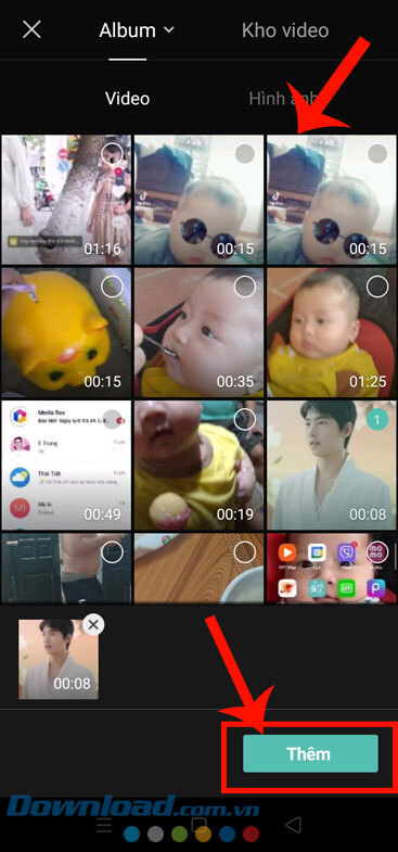 Chọn một video bất kỳ