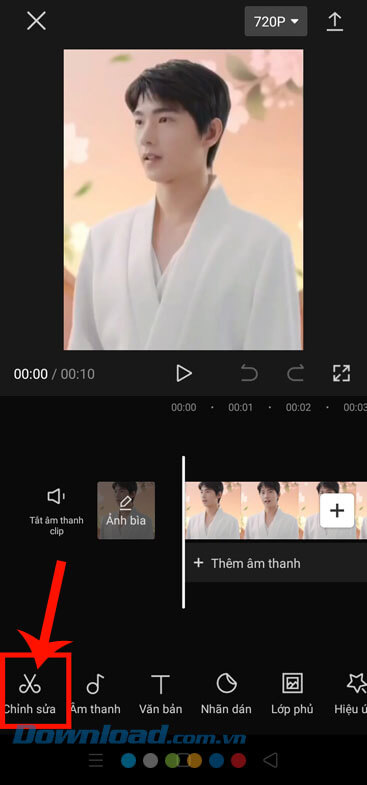 Ấn vào mục Chỉnh sửa