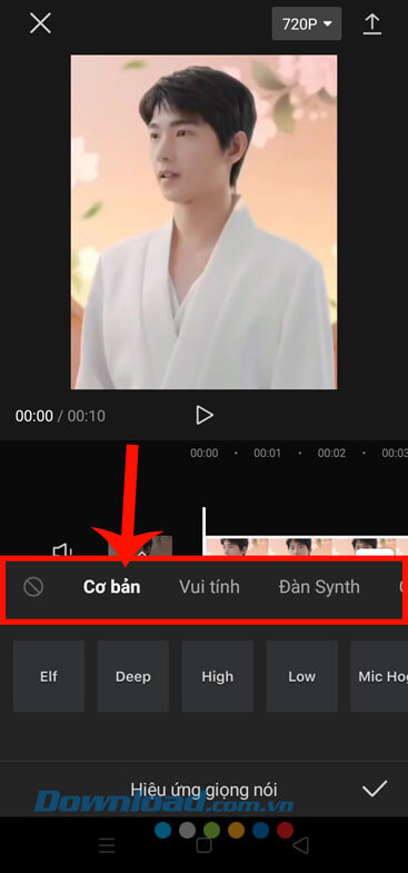Chọn chủ đề giọng nói