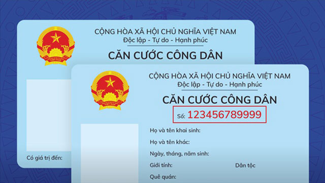 Tra cứu số định danh tại thẻ Căn cước công dân