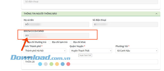 Mã định danh cá nhân đã được tra cứu