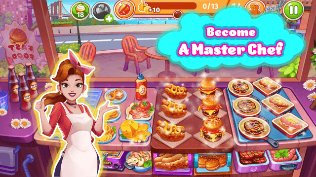 Trở thành một đầu bếp bậc thầy, nấu các món ăn thơm ngon trong game Cooking Speedy