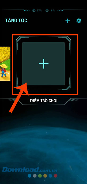 Ấn vào biểu tượng dấu "+"