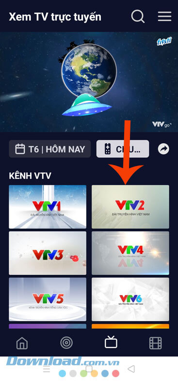 Chọn kênh truyền hình