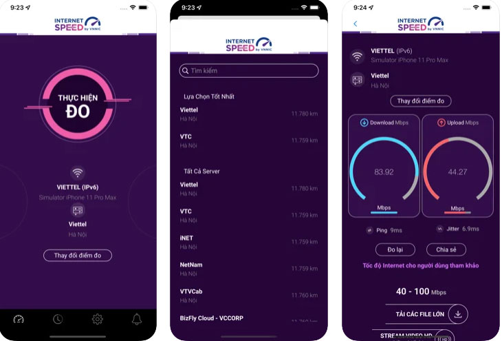 Đo tốc độ mạng Internet - i-SPEED
