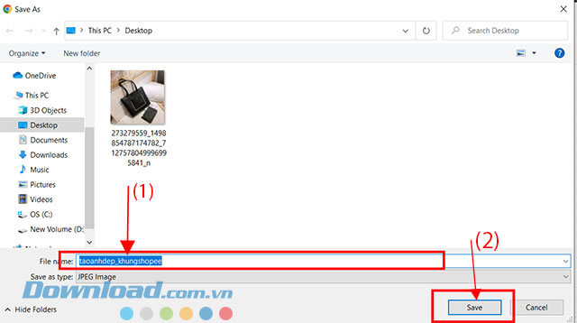 Lưu hình ảnh về thiết bị