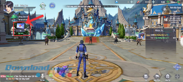 Ấn vào mục Thư