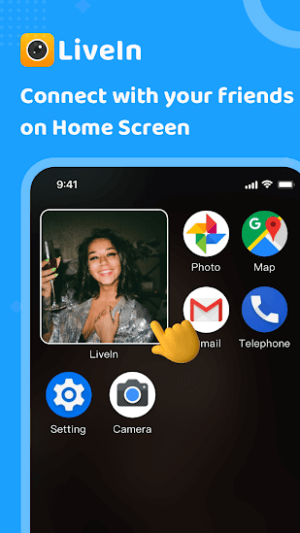 LiveIn giúp bạn kết nối với bạn bè ngay ở màn hình Home