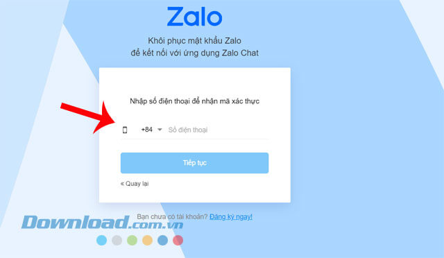 Nhập số điện thoại