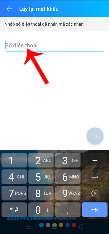 Nhập số điện thoại