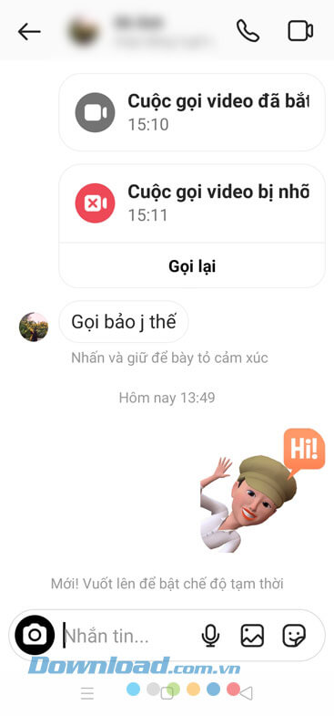 Gửi sticker