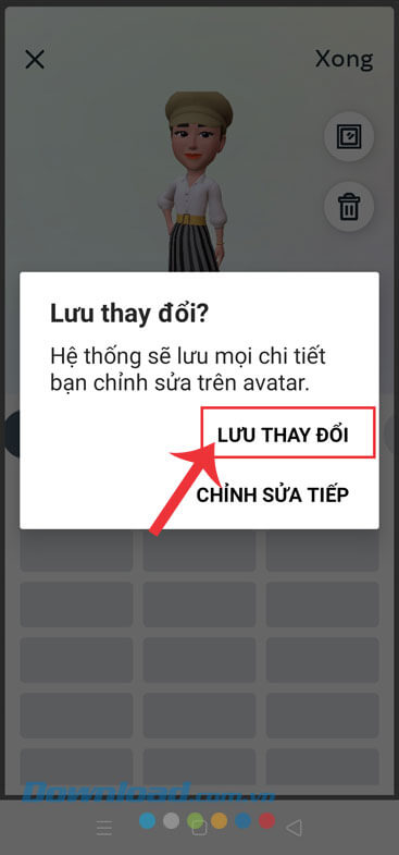 Ấn vào nút Lưu thay đổi