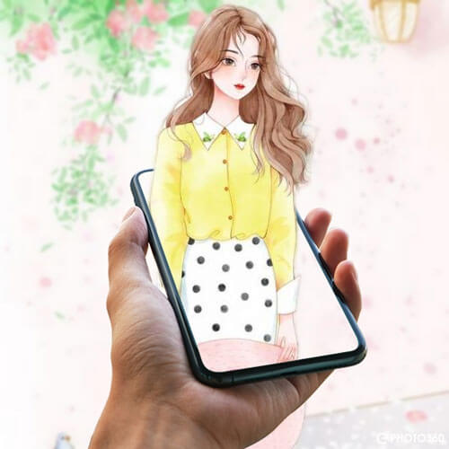 Hình ảnh 3D smartphone tràn khung viền 