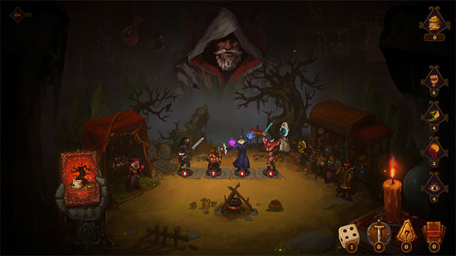 Tập hợp 1 đội gồm các anh hùng có chung chí hướng và sức mạnh trong game Dark Quest: Board Game