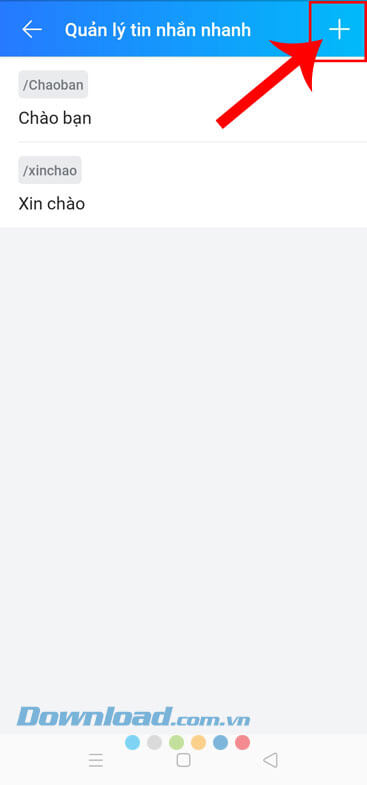 Ấn vào biểu tượng dấu "+"