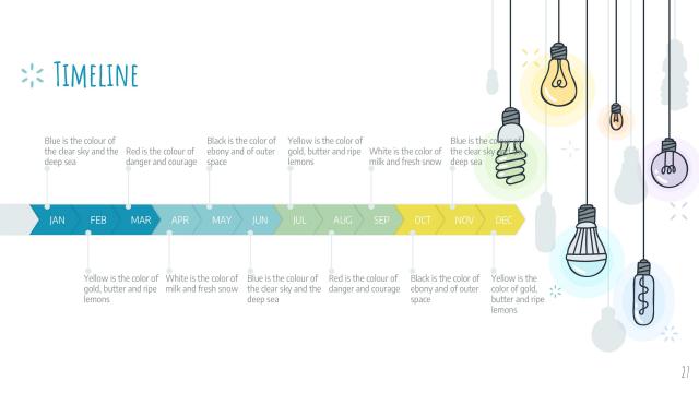 Colorful Light Bulbs Slides slide 27